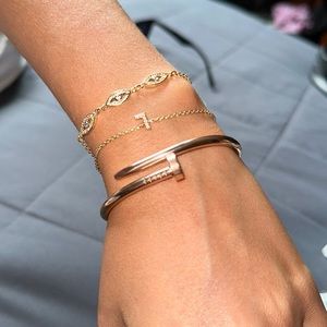 Nail Bracelet for Woman Carti Rose Gold